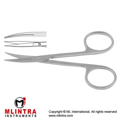 Iris Scissor Curved , 10 cm - 4"